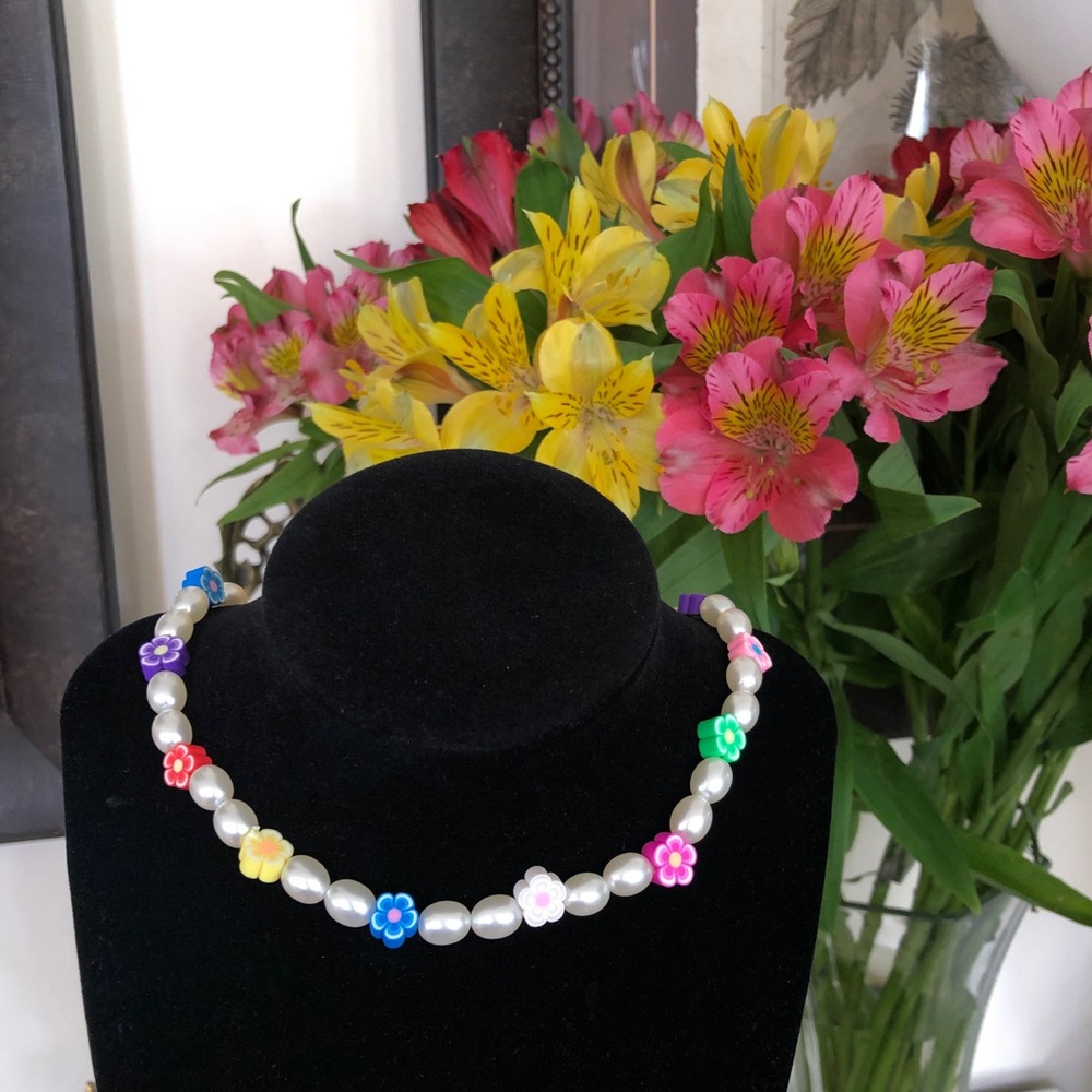 Beaded Flower necklace